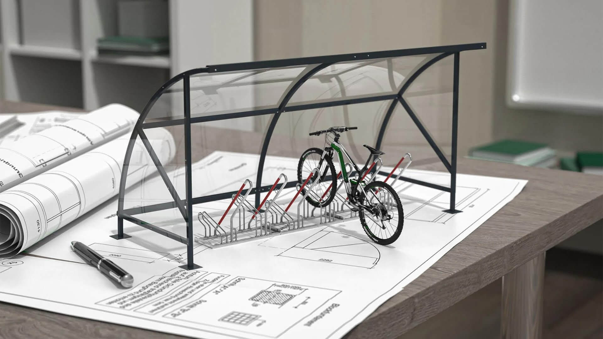 Fietsoverkapping Bamberg Rijwieloverkapping