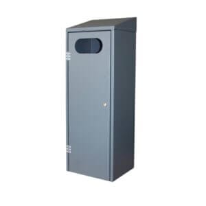 Stalen afvalbak aanschaffen voor buiten, leverbaar in diverse RAL-kleuren