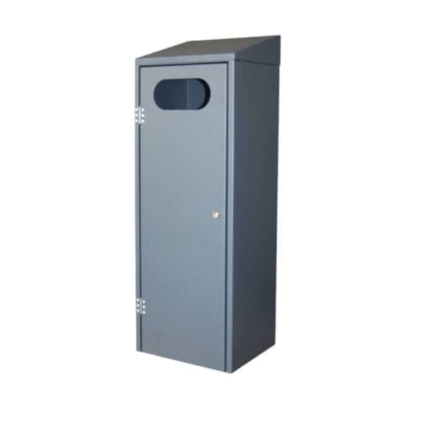 Stalen afvalbak aanschaffen voor buiten, leverbaar in diverse RAL-kleuren