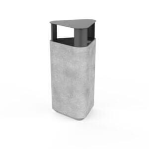 Robuuste betonnen buitenafvalbak bestellen voor openbare ruimtes