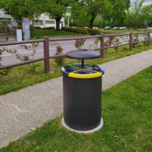Afvalscheidingsbak bestellen met vier compartimenten voor duurzaam afvalbeheer