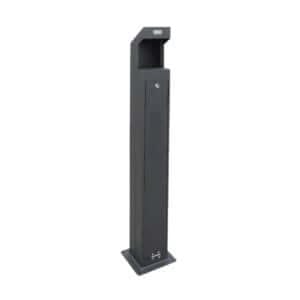 Stijlvolle rookzuil met modern design, ontworpen voor rookzones en entreegebieden.