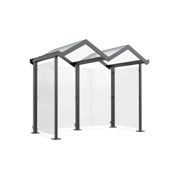 betaalautomaat-overkapping-kopen Rookhok of automaatoverkapping met zadeldak en glaswanden