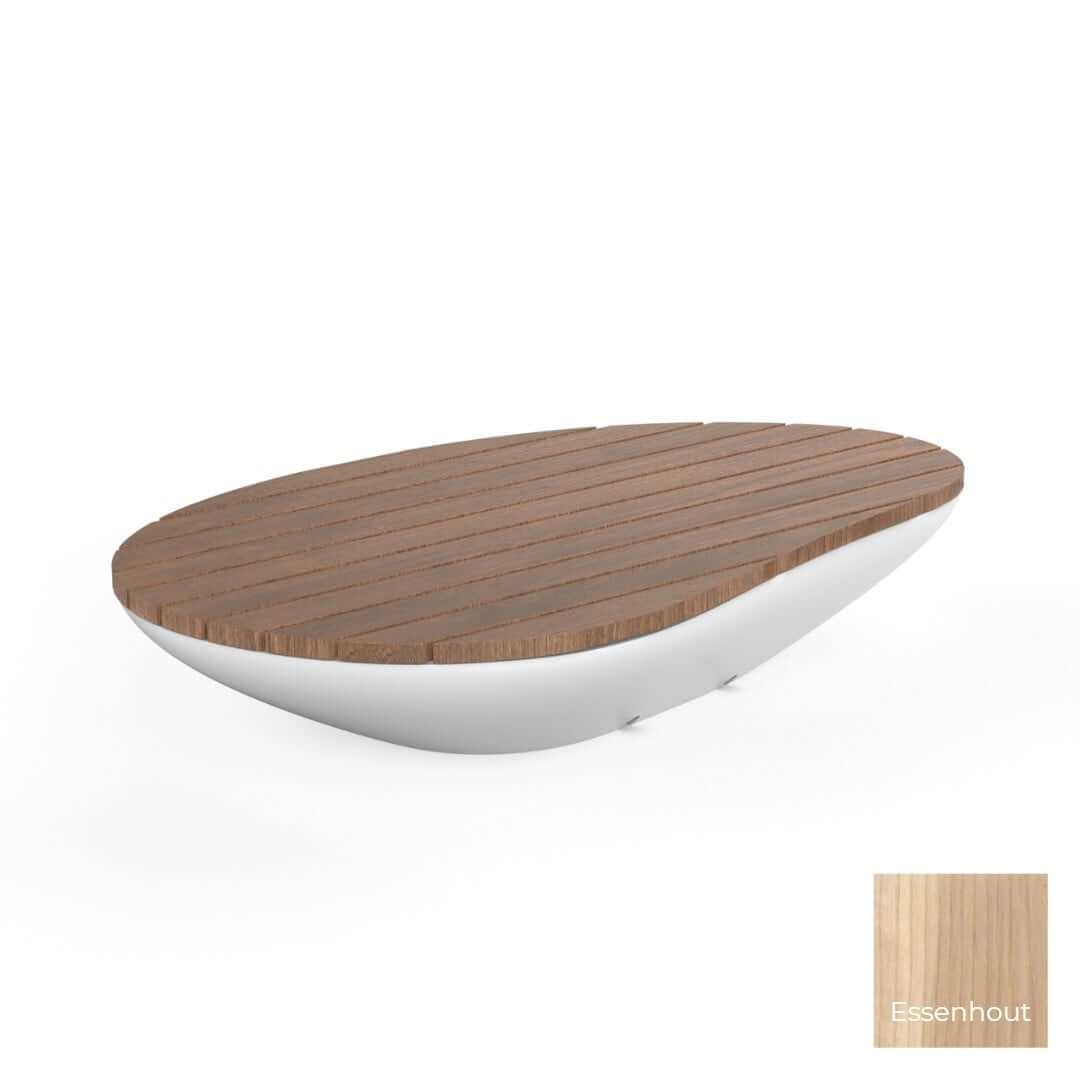 Zitelement van beton en essenhout bestellen voor een eigentijdse en duurzame zitoplossing