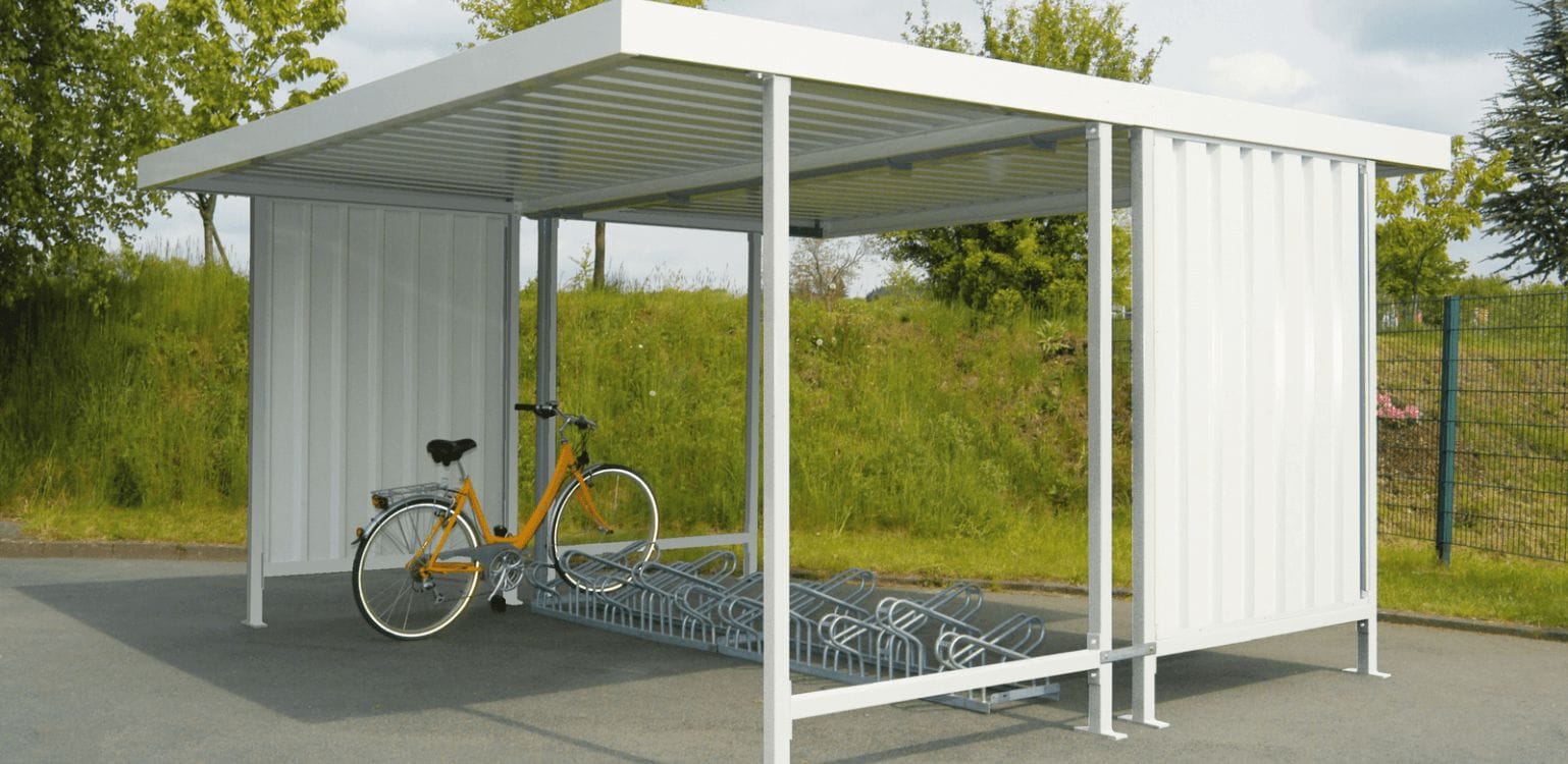 dubbelzijdige budget fietsoverkapping