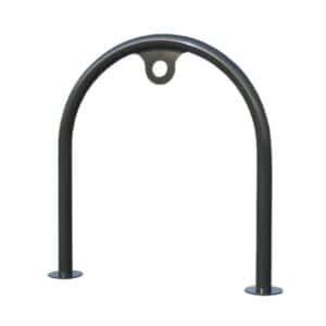 Halfrond fietsnietje met slotoog voor veilige fietsvergrendeling