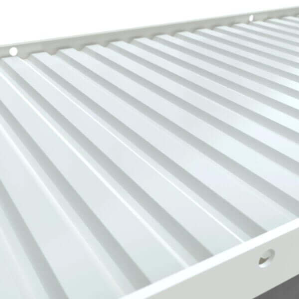 Duurzaam dak voor kantoorunits met optimale waterafvoer Kantoorunit met sterk en weerbestendig dak laten leveren