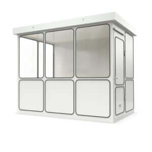 Modulaire kantoorunit 3x2 meter aan te schaffen voor buiten