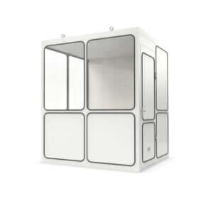 Kantoorunit met hijs oog voor verplaatsing, ideaal voor flexibele werkplekken