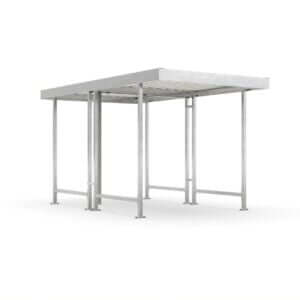 Thermisch verzinkte bouwpakket fietsenstalling 2200x4400mm staal