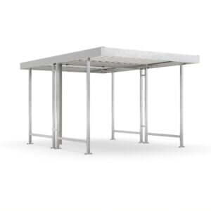 Verzinkte bouwpakket fietsenstalling 2800x4400mm van staal