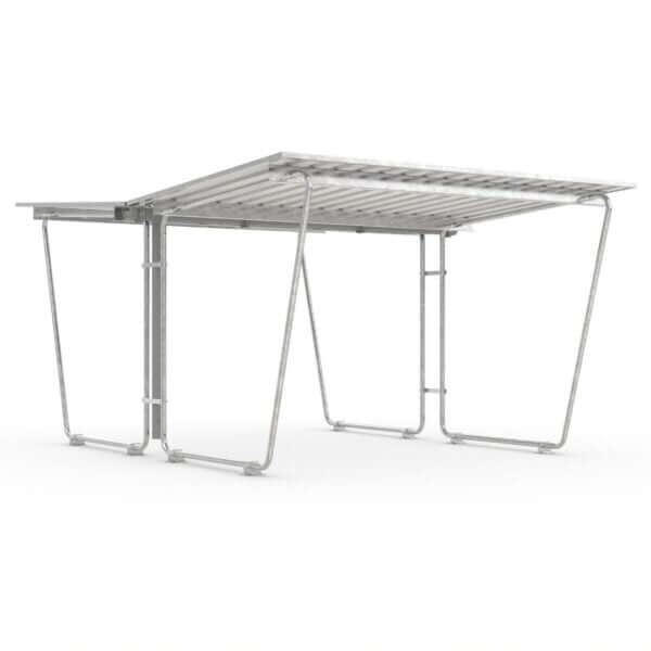 Fietsenstalling verzinkt L2975 x B4660 mm als voordelig bouwpakket.