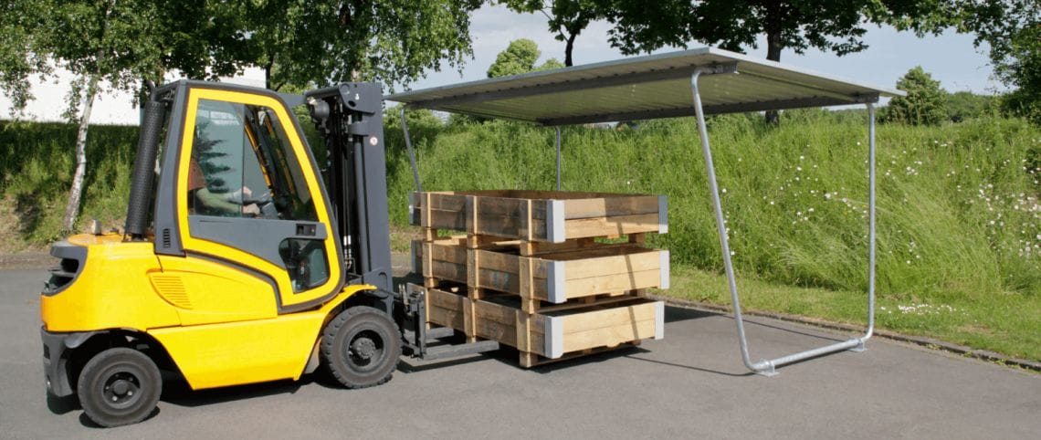 pallet overkapping
