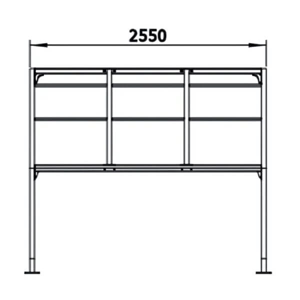2D-tekening-fietsoverkapping-marne-klein 2D tekening fietsoverkapping Marne klein