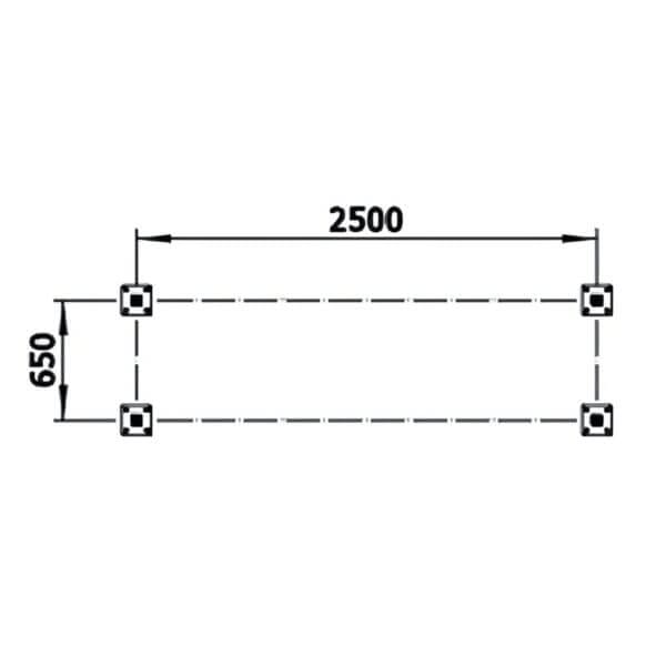 2D-tekening-fundering-fietsoverkapping-marne-klein 2D tekening fundering fietsoverkapping marne klein