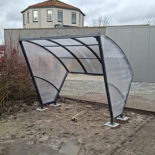 Kleine fietsoverkapping voor bedrijven kopen Kleine fietsoverkapping voor bedrijven en instellinegn