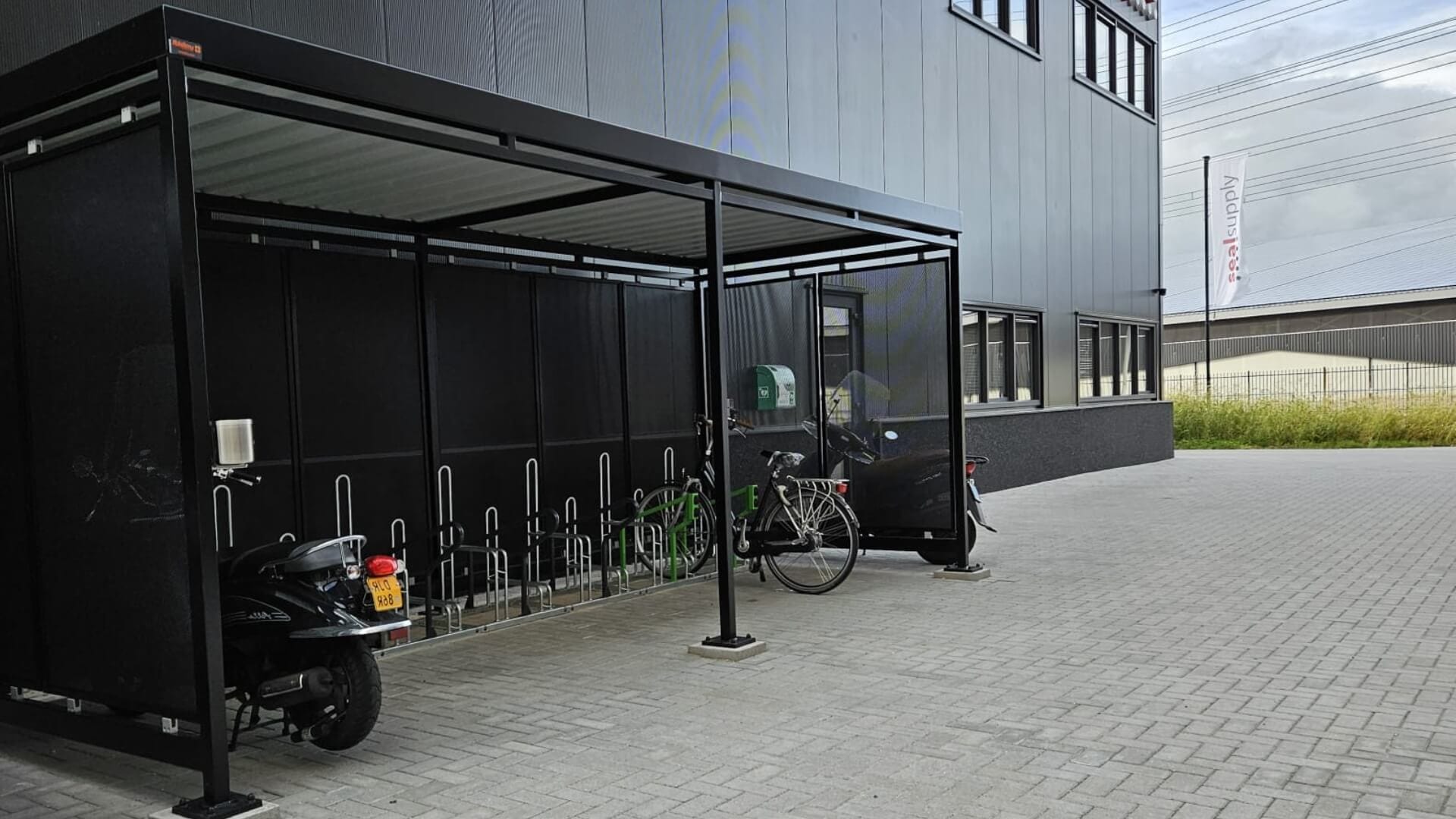 Rijwieloverkapping kopen fietsenstalling Bonn 6m