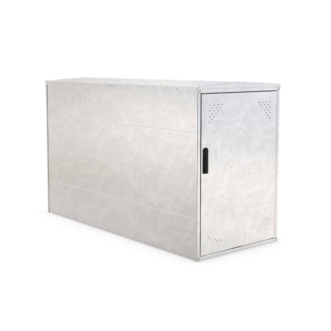 Basisdeel van Fietsopbergbox Basic met dichte zijwanden