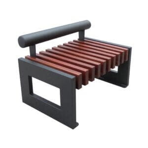 compacte straatbank Sevilla met rugleuning