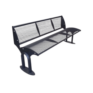 Straatmeubilair van Umfeldt, afgebeeld is een bank voor buiten van staal