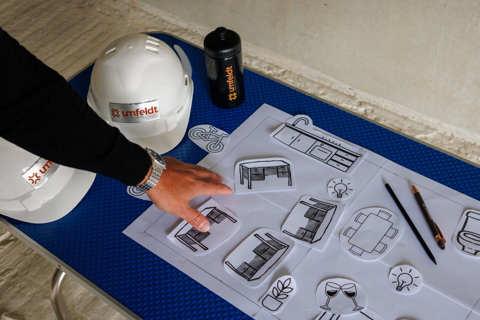 Foto van verbouwing nieuwbouwpand van Umfeldt