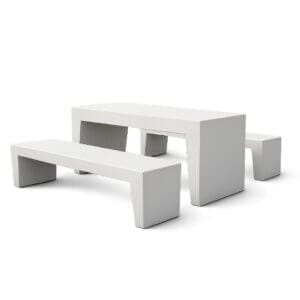 Versilia betonnen picknickset met tafel en twee banken voor buiten