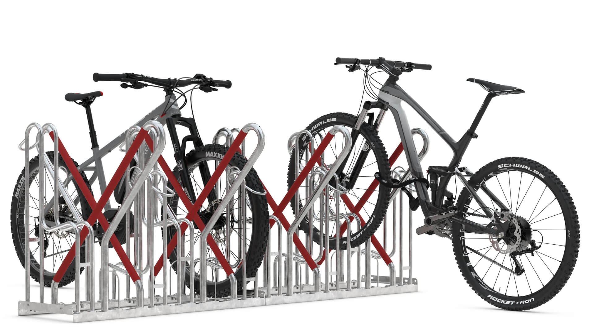 fietsparkeur fietsenrek voor meerdere fietsen stabiel en veilig parkeersysteem