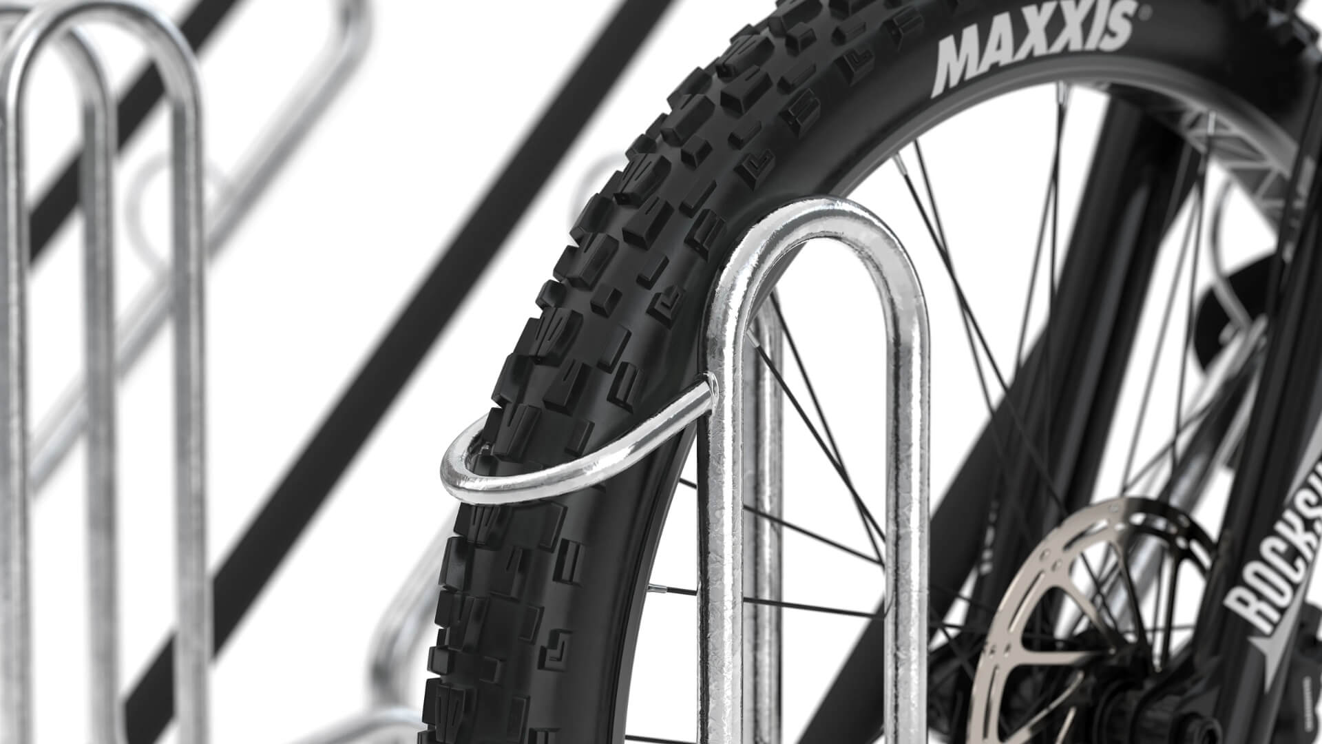 fietsparkeur fietsenrek met brede band veilige en stabiele fietsparkeersysteem