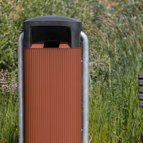 circulaire-afvalbak-50l-corten circulaire afvalbak 50l bruin corten look
