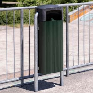 circulaire afvalbak 50l plaatsing park